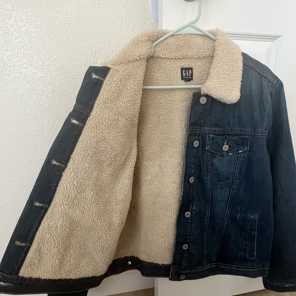 XL GAP Sherpa Denim Jean Jacket - Picture 2 of 3